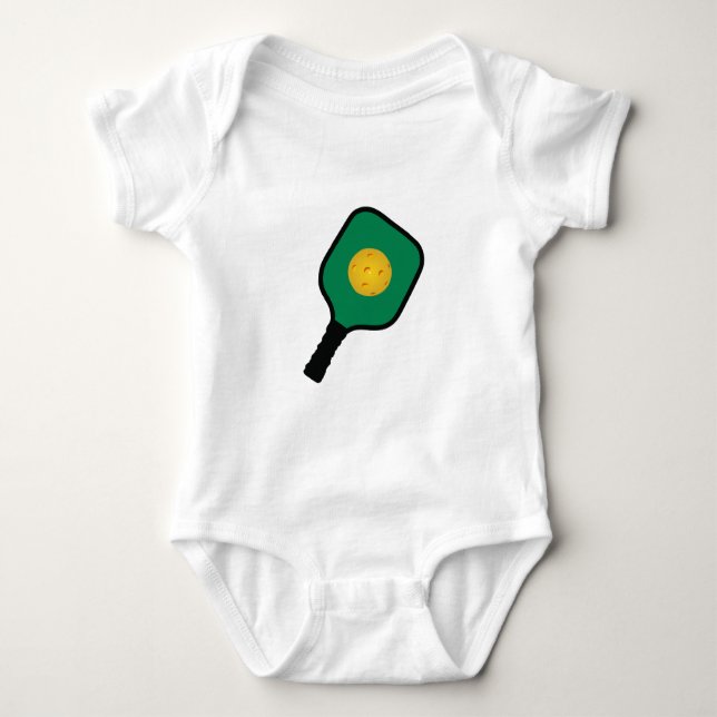 PICKLEBALL AND PADDLE BABY BODYSUIT (Front)