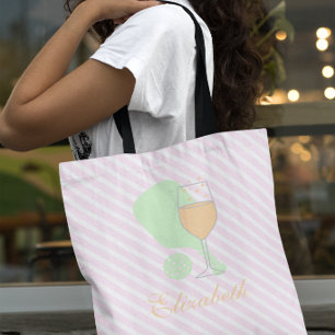 Pickleball and Prosecco Bridal Shower Tote Bag