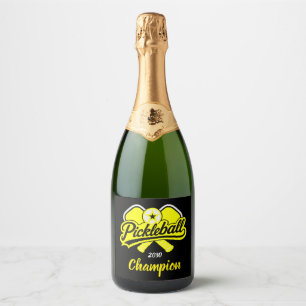Pickleball Apparel Players Sparkling Wine Label