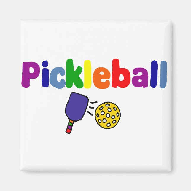 Pickleball Art Magnet (Front)