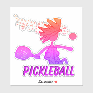 Pickleball as Blue - Custom-Cut Vinyl Sticker