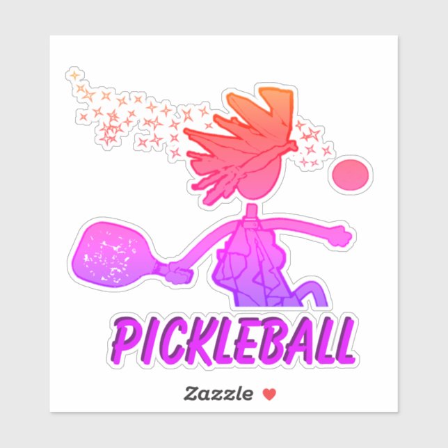 Pickleball as Blue - Custom-Cut Vinyl Sticker (Sheet)
