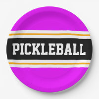 PICKLEBALL Athletic Tropical Pink Black Stripes