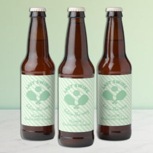 Pickleball Bachelorette Weekend Beer Bottle Label