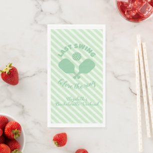 Pickleball Bachelorette Weekend Napkin