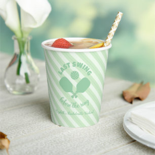 Pickleball Bachelorette Weekend Paper Cups