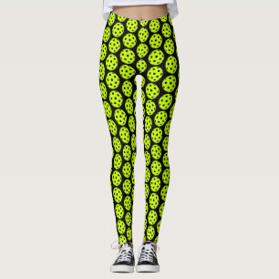 Pickleball Ball Pattern Leggings