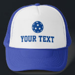 Pickleball Baller Funny Custom Text Name Trucker Hat<br><div class="desc">Pickleball Baller Funny Custom Text Name Trucker Hat. Add your name or text to personalize the hat.</div>