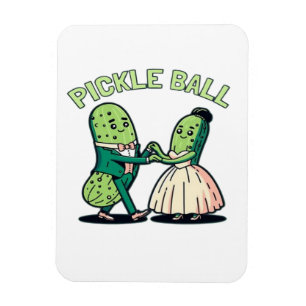 Pickleball Ballroom Dancing Magnet
