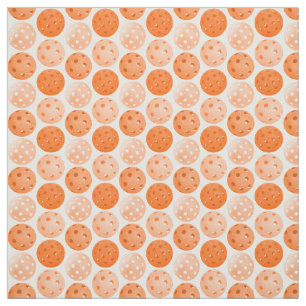 Pickleball Balls - Orange Pickleballs on White Fabric