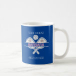 Pickleball Best Grandma Floral Paddle  Coffee Mug<br><div class="desc">Grandma will be a winner with this coffee / tea mug -- a truly stylish design with paddles plus personalised additionally with a two-colour name. A touch of pink flowers set it off.  Any design questions,  just send an email to charmdesignstudio@rcn.com and we'll be delighted to assist.</div>