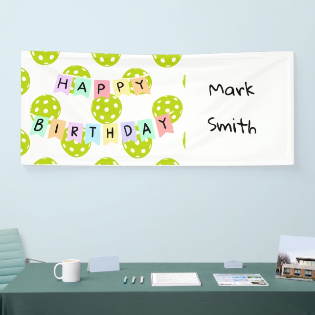 Pickleball Birthday Party  Banner (Tradeshow)