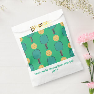 Pickleball Birthday Party Green Favour Bags