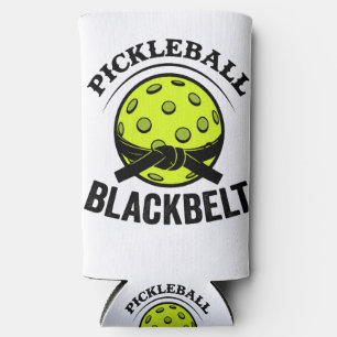 Pickleball Blackbelt – Funny Pickleball Master Seltzer Can Cooler
