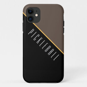 PICKLEBALL Bold Black Brown Slant Colour Block Case-Mate iPhone Case