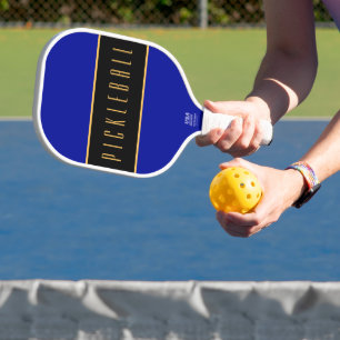 PICKLEBALL Bold Refined Navy Red Black Stripes Paddle