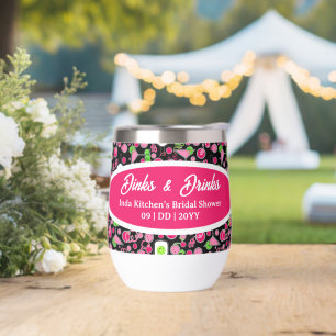 Pickleball Bridal Shower Pink Cosmo Personalised