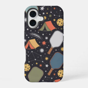 Pickleball Camping Vibes With Constellations iPhone 16 Case