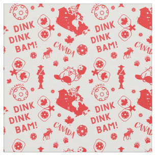 Pickleball Canada icons, custom tile size! Fabric