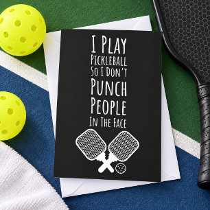 Pickleball Cards Fun Pickleballer Sports Player