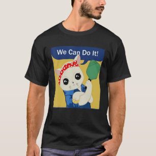 Pickleball Cat Lady We Can Do It Play Pickleball T-Shirt
