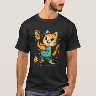 Pickleball Cat T-Shirt