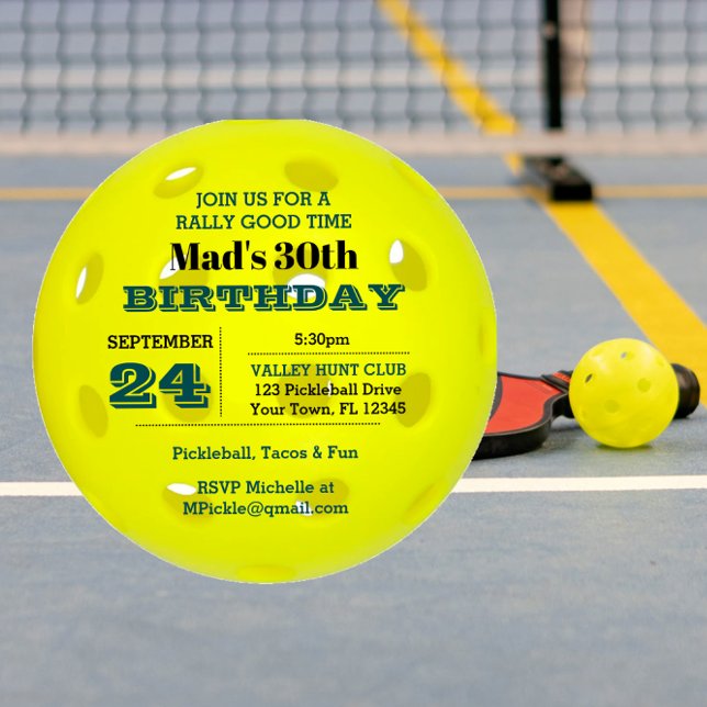 Pickleball Celebration Invitation (Creator Uploaded)
