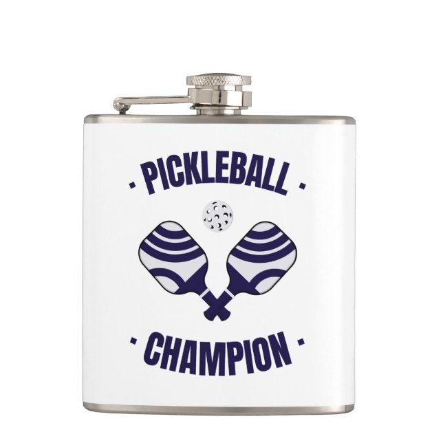 Pickleball Champion Wrapped Flask (Front)