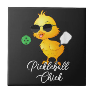 Pickleball Chick Funny Pickleball Tile