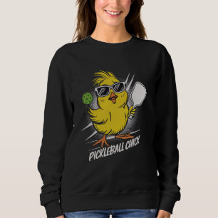 Pickleball Chick Girls Women Funny Pickleball Play Sweatshirt