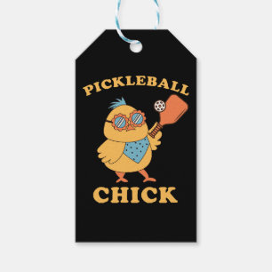 Pickleball Chick - retro Gift Tags