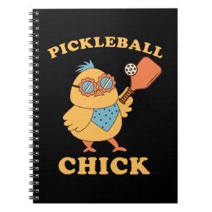 Pickleball Chick - retro Notebook