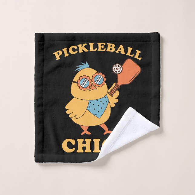 Pickleball Chick - retro Wash Cloth (Wash Cloth)