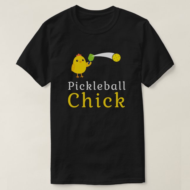 Pickleball Chick T-Shirt (Design Front)