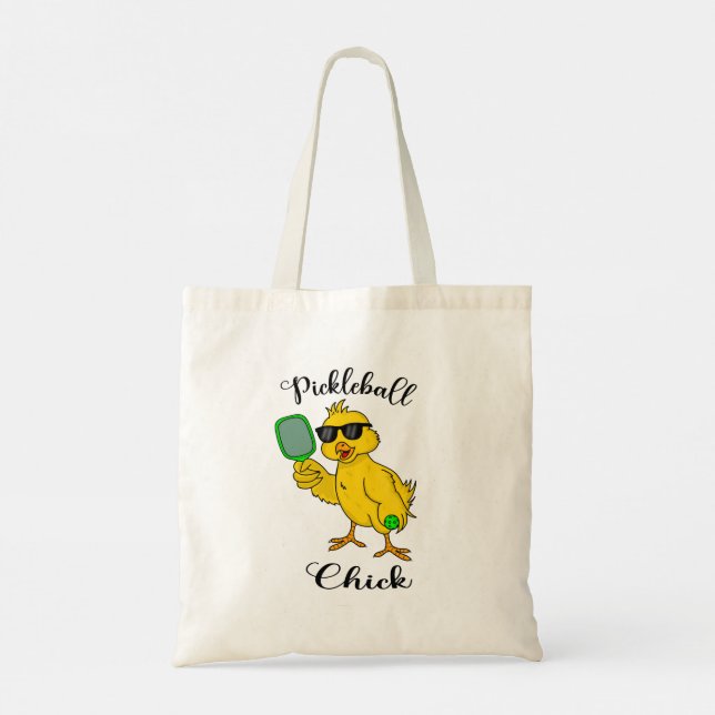 Pickleball Chick Tote Bag (Back)
