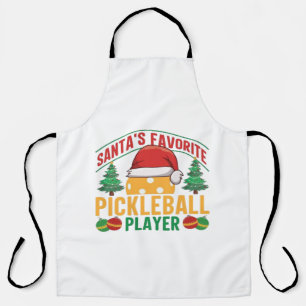 Pickleball Christmas Apron