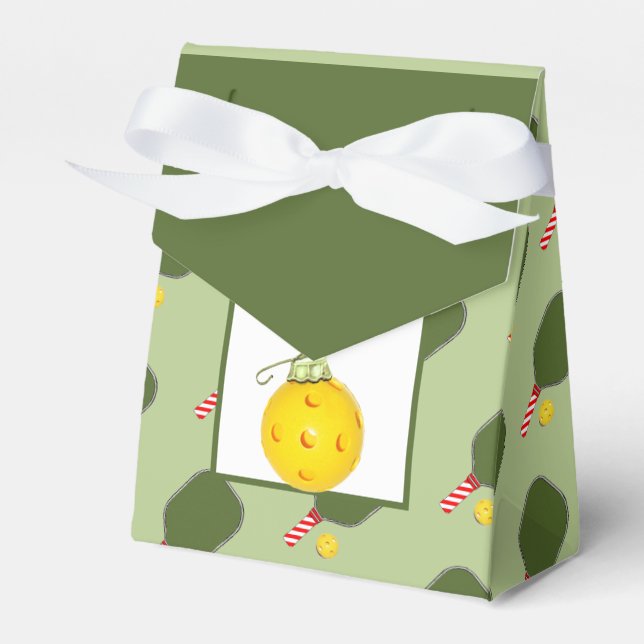 Pickleball Christmas Favour Box (Front Side)