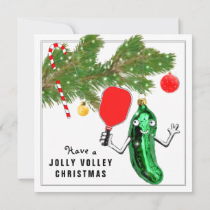 Pickleball Christmas Holiday Card