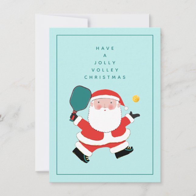 Pickleball Christmas Holiday Cards (Front)