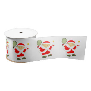 Pickleball Christmas Holiday Gifts Satin Ribbon