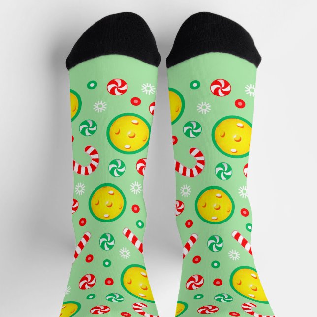 Pickleball Christmas Holiday Gifts Socks (Top)