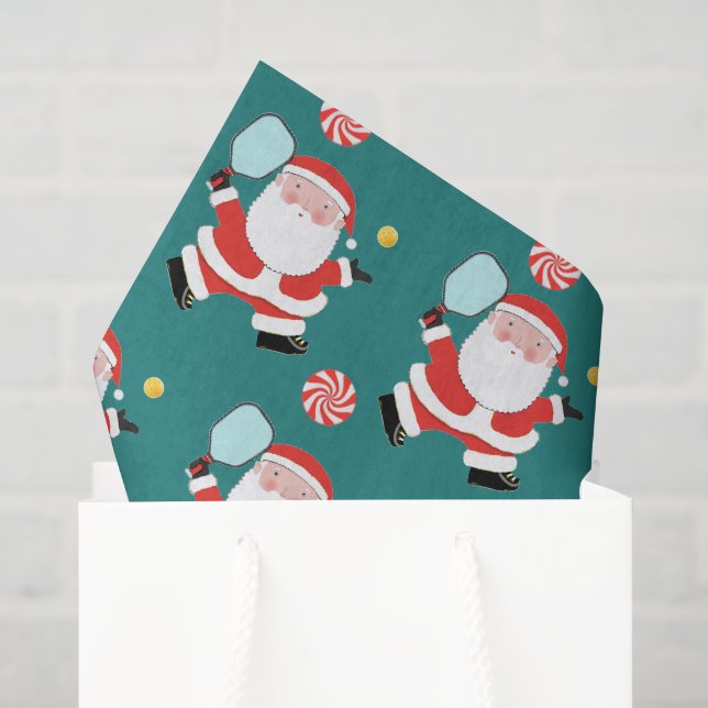 Pickleball Christmas Holiday Tissue Paper (Gift Bag)