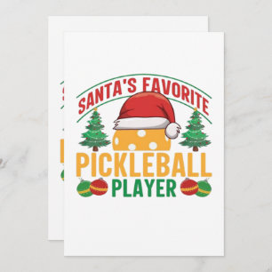 Pickleball Christmas  Invitation