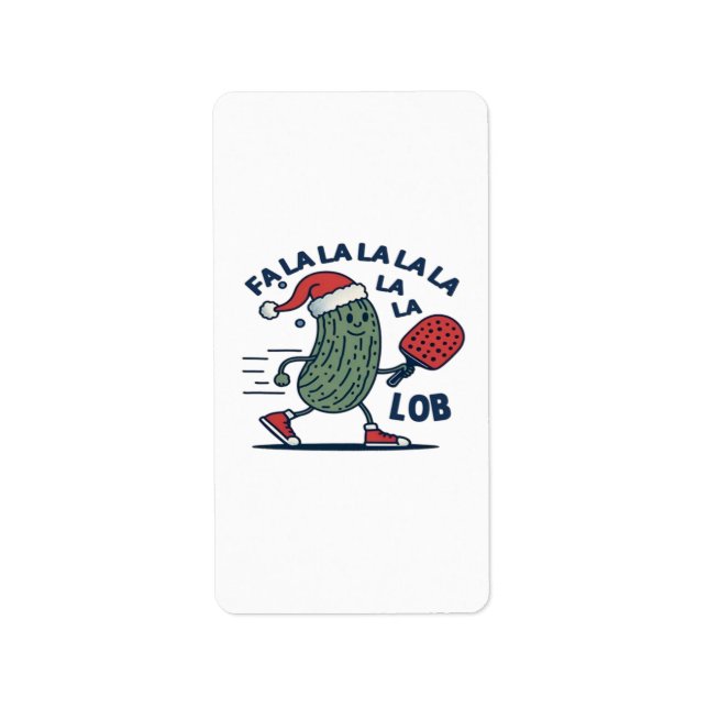 Pickleball Christmas Label (Front)