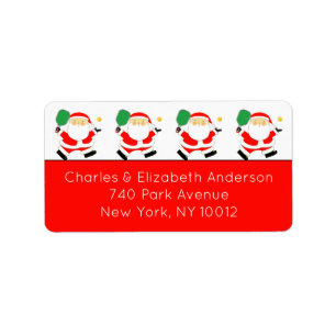 Pickleball Christmas Label