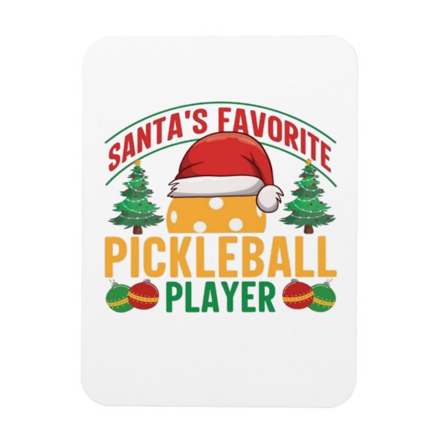 Pickleball Christmas  Magnet (Vertical)