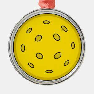 Pickleball Christmas Metal Tree Decoration