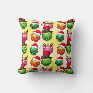 Pickleball Christmas on Court  Cushion