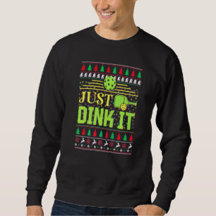 Pickleball Christmas Pickle Ball Ugly Christmas Sw Sweatshirt