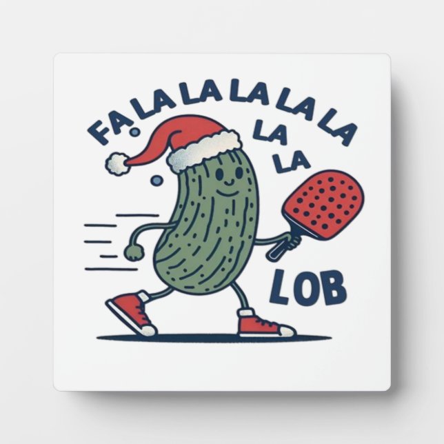 Pickleball Christmas Plaque (Front)